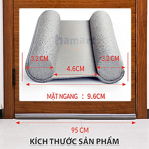 Thanh Xốp Chặn Khe Cửa 95CM Ron Chắn Khe Hở Chống Côn Trùng Điều Hoà Mát Lạnh