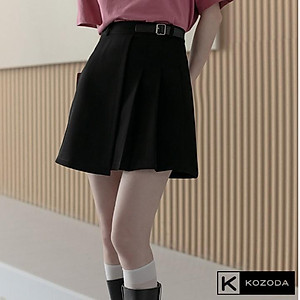 Chân váy xếp ly nữ eo cao hè 2021 -Chân váy ngắn dáng A phong cách thể thao năng động