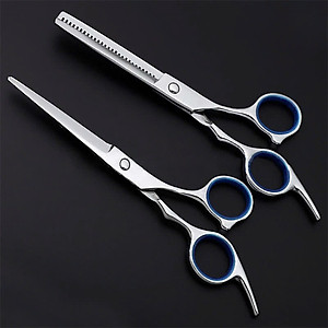 Bộ Kéo Cắt Tỉa Tóc Chuyên Nghiệp Cho Gia Đình Salon Barber Học Viên Sang Trọng Bằng Thép Không Gỉ Lưỡi Sắc Bén Cao Cấp HAND MADE Nam Nữ Tiện Lợi