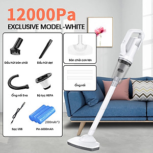 Máy Hút Bụi Cầm Tay Không Dây Sạc Pin Đa Năng Damas D610W - Hàng Nhập Khẩu