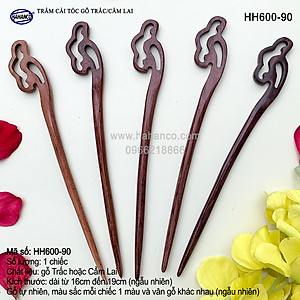 Trâm cài tóc bằng gỗ Cẩm Lai/Trắc (Đủ kiểu dáng) HH600 - phong cách cổ trang, điêu khắc sang chảnh HOT TREND cho nữ  - HAHANCO