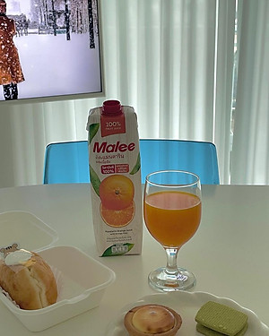 Nước Ép Quýt Với Tép Cam Malee 1L - Nhập Khẩu Thái Lan | Malee 100% Mandarin Orange Juice with Orange Pulp 1L