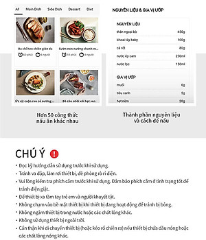 Nồi Chiên Không Dầu Điện Tử Lock&Lock EJF357BLK (5.2 Lít) - Hàng Chính Hãng