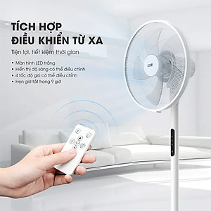 Quạt điện, quạt cây có điều khiển LEBENLANG LBL1864, chế độ hẹn giờ, công suất 60w, bảo hành 2 năm – hàng chính hãng