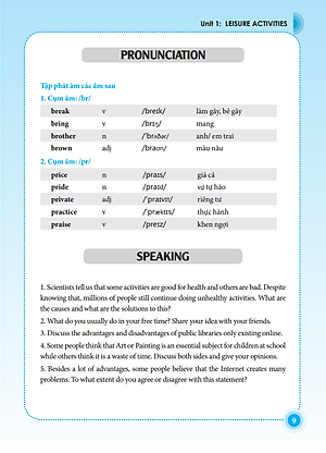 Sách Trọng Tâm Ngữ Pháp Tiếng Anh Lớp 8 - Tập 1 (Tái Bản 01)