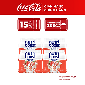 [SALE 15.12] Lốc 24 Chai Nutriboost Energyze Blend 297ml – Sữa Trái Cây Bổ Sung Năng Lượng, Coca-Cola Official Store