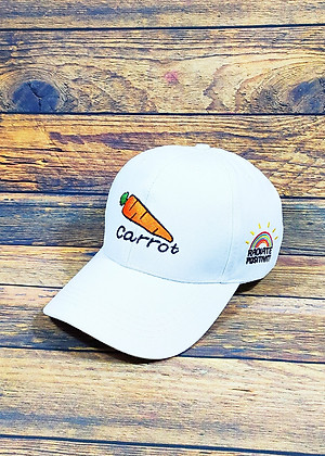 Nón kết/ Mũ lưỡi trai thêu hình Carrot siêu xinh NON0252T