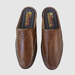 Dép Bít Mũi Nam HÀ NAM Da Bò Thật Cao Cấp GSB20121