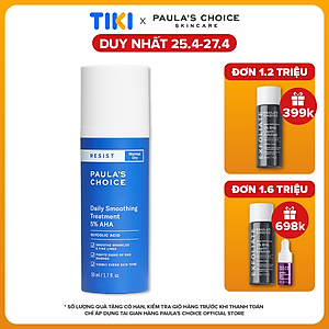 Kem tẩy da chết làm trắng sáng và đều màu da Paula’s Choice RESIST Daily Smoothing Treatment With 5% AHA 50 ml - 7660