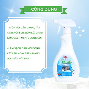 ƯU ĐÃI - COMBO MUA 2 TẨY ĐA NĂNG TẶNG CHAI RỬA CHÉN 400ML - Xịt Tẩy Đa Năng Công Nghệ Sinh Học ECOHOME 500ML Tẩy Cặn Canxi, Tẩy Kính, Vòi Sen, Bồn Sứ, Chậu Tắm, Gạch Men, Gương Soi