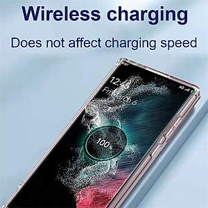 Ốp lưng sạc Maqsafe cho Samsung Galaxy S23 / Galaxy S23 Ultra / Galaxy S23 Plus / S23+ hiệu HOTCASE Maqsafe Magetic Case silicon chống sốc siêu mỏng 1.5mm, độ trong tuyệt đối, chống trầy xước, chống ố vàng, tản nhiệt tốt - hàng nhập khẩu