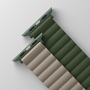 Dây đeo dành cho AppleWatch UNIQ Revix Reversible Magnetic Silicone (42/44/45/46/49mm) - Hàng chính hãng