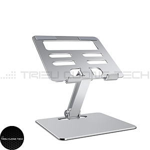 Giá Đỡ Dành Cho Máy Tính Bảng iPad Tablet Điện Thoại (All size) Hợp Kim Nhôm Nguyên Khối Xoay Chuyển 360 Độ-Nâng Hạ Điều Chỉnh Góc Nhìn Tùy Thích-Gấp Gọn Tiện Lợi-Hàng Chính Hãng