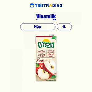 Thùng 12 hộp VFRESH Nước táo ép 100% (1Lx 12 hộp)