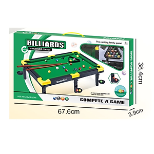 Đồ Chơi Bàn Bia ,Bàn Bida Snooker Pool Mini Cho Bé Bằng Nhựa Bi Có Số Cao Cấp ( KT 49,5x38x15,5cm )-Đồ Chơi Cho Bé