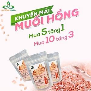 Muối hồng Himalaya Nhập Khẩu Pakistan dạng hạt 1 Kg - Dùng làm Gia vị, Ngâm chân thải độc, Tẩy tế bào chết