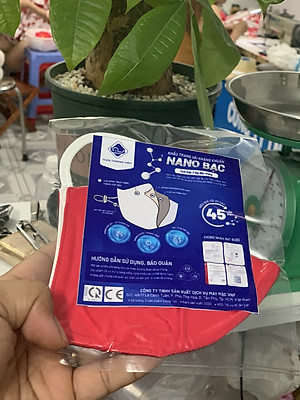 Khẩu Trang Cờ Việt Nam Nano Bạc Kháng Khuẩn Đạt Chứng Nhận Châu Âu CE