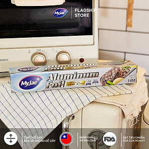 Giấy Bạc Màng Nhôm MyJae Đài Loan Để Bảo Quản, Nướng Thức Ăn, Bọc Thực Phẩm 30cm x 14m