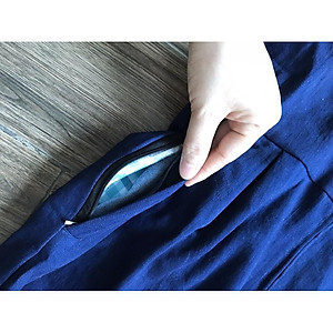 Áo chống nắng toàn thân nữ vải Jean 2 lớp dài kèm khẩu trang - ao chong nang toan than nu vai bo