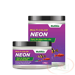 Thức ăn cá Multi Color Neon kích màu tăng trưởng hạt nổi chìm chậm bể cá cảnh thủy sinh