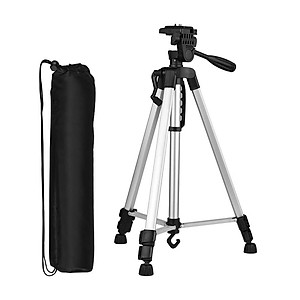 Chân giá đỡ máy chụp ảnh/ quay phim Tripod 3366 + Giá đỡ điện thoại - Hàng chính hãng