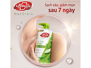 Sữa Tắm Lifebuoy 800gr Detox Và Sạch Sâu Khỏi Bụi Mịn Pm2.5 Detox 100% Từ Thiên Nhiên Diệt Khuẩn - Matcha & Khổ Qua