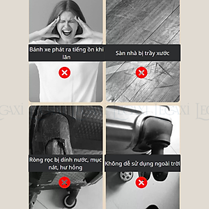 Bộ 8 Bọc Cao Su Bánh Xe Vali Silicone Bảo Vệ Giảm Tiếng Ồn, Chống Mài Mòn Cho Vali Hành Lý Phụ Kiện