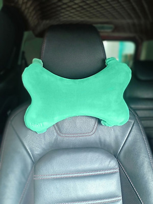 Gối foam khúc xương Heli đa chức năng-30x18x10cm - ( Gối tựa đầu xe hơi, đi xe máy cho bé)