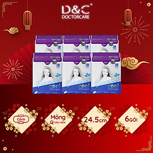 Combo 6 Băng vệ sinh thảo dược Glamiss Cool BVS ban ngày 24cm siêu khô thoáng cả ngày dài