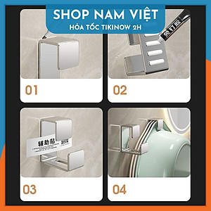 Móc Treo Thau Kiểu Vuông Dán Tường Chắc Chắn