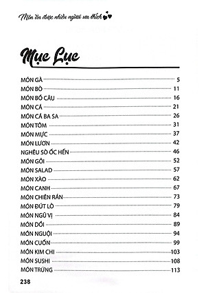 Món Ăn Được Nhiều Người Ưa Thích - Món Ăn Bắc - Trung - Nam (VT) 