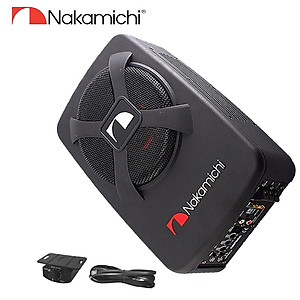 Bộ Loa SUB siêu trầm đặt gầm ghế xe ô tô, thương hiệu Nhật Bản NAKAMICHI NBF8.1A - Quét Mã Vạch Kiểm Tra - HÀNG NHẬP KHẨU