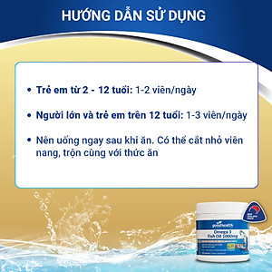 Combo 3 Hộp Dầu Cá Goodhealth Omega 3 Fish Oil 1000mg 150 Viên - Bổ Não - Tăng Trí Nhớ - Mắt Tinh - Chính Hãng Từ New Zealand