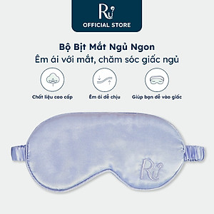 Bộ Bịt Mắt Cao Cấp Ru9 - Chất Liệu Sateen Sang Trọng, Thoáng Mát | Giúp Thoải Mái Dễ Ngủ | Bao Gồm 2 Set