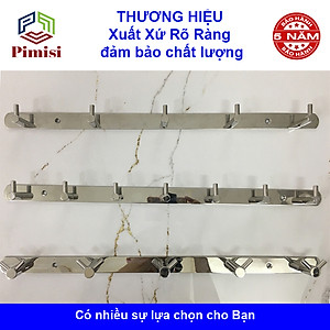 Móc treo quần áo dán tường inox 304 phụ kiện nhà tắm Pimisi - kèm keo dán siêu chắc | Hàng chính hãng