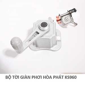 Bộ linh kiện giàn phơi Hòa Phát KS960 thông dụng, kèm tắc kê, vít sắt