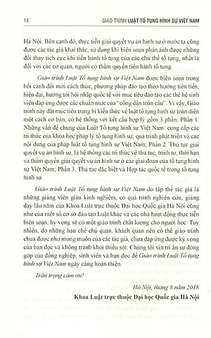 Giáo Trình Luật Tố Tụng Hình Sự Việt Nam - PGS. TS. Nguyễn Ngọc Chí, TS. Lê Lan Chi - Tái bản - (bìa mềm)