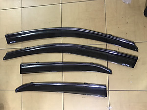 Bộ vè che mưa dành cho Toyota Altis 2007-2013 viền chỉ mạ cao cấp