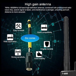 Máy Dò Phát Hiện Theo Dõi Camera, GPS, Định Vị Detector T6000 - Hàng Nhập Khẩu