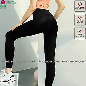 Quần legging nữ Hiền Trần BOUTIQUE dài nâng mông lưng cạp cao giữ nhiệt leggin thun ôm bó vải dày dặn bigsize
