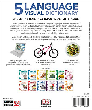 5 Language Visual Dictionary: Over 6,500 Illustrated Terms, Labelled In English, French, German, Spanish And Italian