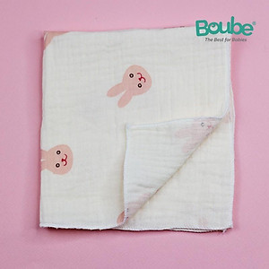 Khăn sữa cho bé sơ sinh và trẻ nhỏ Boube, quà tặng kèm tri ân khách hàng - Cotton tự nhiên, hút ẩm tốt, an toàn cho bé
