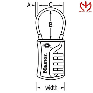 Khóa Số Vali TSA Master Lock 4697 D