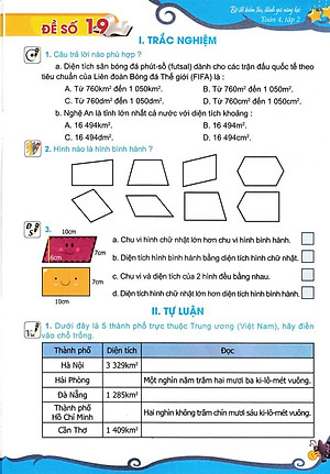 Bộ Đề Kiểm Tra, Đánh Giá Năng Lực Toán 4 - Tập 2