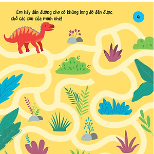 Sách 90++ Trò Chơi Phát Triển Chỉ Số Iq Cho Bé - Các Loài Khủng Long