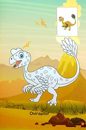 Tô Màu Thế Giới Khủng Long Dinosaurs 4