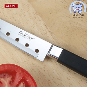 Hàng chính hãng: dao gọt hoa quả GGOMi Hàn Quốc GG355. Lưỡi dao có lỗ, chống dính thực phẩm khi cắt