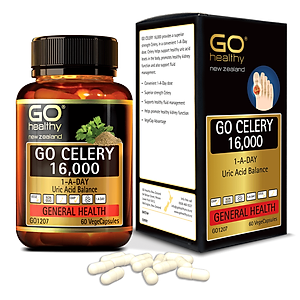 GO CELERY 16,000 60 VIÊN - Viên gout nhập khẩu chính hãng GO Healthy New Zealand