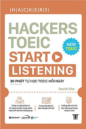 Sách Hackers TOEIC Start Listening - 30 Phút Tự Học TOEIC Mỗi Ngày