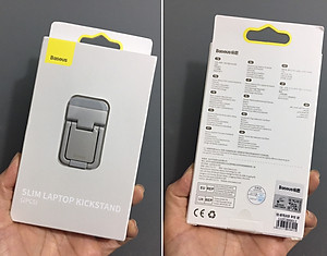 Đế nâng laptop hỗ trợ tản nhiệt dạng xếp dán thân máy Baseus SLIM KICKSTAND - Hàng chính hãng